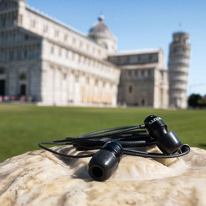 Ludos Clamor Wired Earbuds in-Ear Headphones, 5 Years Warranty, Earphones with Microphone, Noise Isolating Ear Buds for School, Kids, Women, Small Ear-StrideForce Fitness