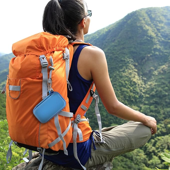 MP3 & MP4 Player Case for SOULCKER/G.G.Martinsen/Grtdhx/iPod Nano/Sandisk Music Player/Sony NW-A45 and Other Music Players with Bluetooth. Fit for Earbuds, USB Cable, Memory Card - Blue-StrideForce Fitness