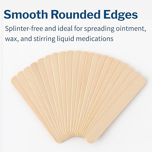 McKesson Tongue Depressors [500 Count] Adult Size, Non-Sterile, Wood, Unflavored, Splinter-Free, 6 in – Use for Medical, Arts, Crafts, Spa