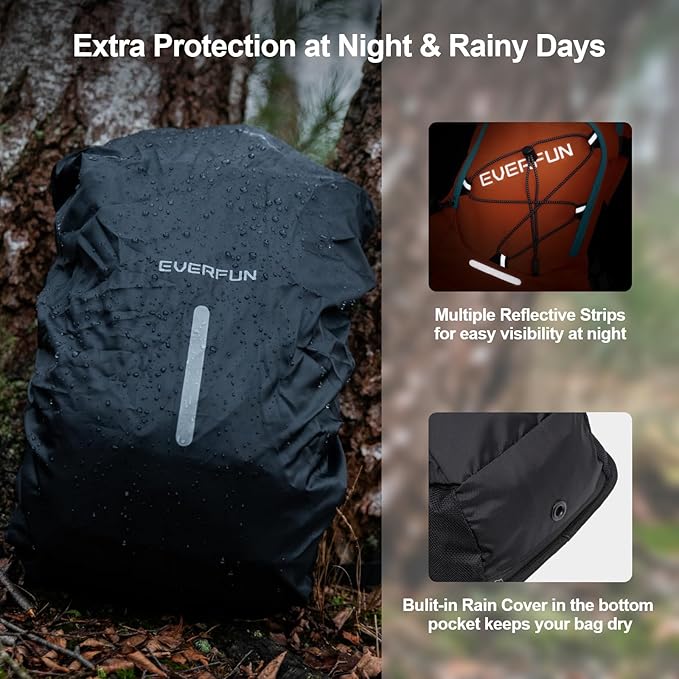 Everfun Hydration Backpack 18L with Water Bladder 2L/3L Hiking Water Backpack Women Men Hydration Pack Insulated Lightweight Day Hydropack with Storage for Hiking, Biking, Running, Festival-StrideForce Fitness