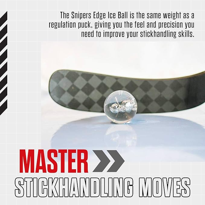 Snipers Edge Hockey Stickhandling Balls - Hockey Dangle Balls with Bag - Improve Stickhandling On and Off The Ice - Bring Anywhere!-StrideForce Fitness