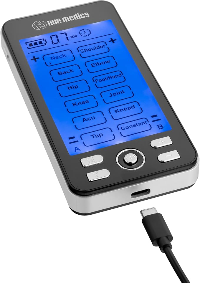 Rechargeable Tens 24 Muscle Stimulator Complete Set + Flex Snap on Belt for Lower Back + Slippers Pain Relief Therapy Muscle Recovery Neuropathy,Arthritis, Bursitis, Tendonitis, Sciatica