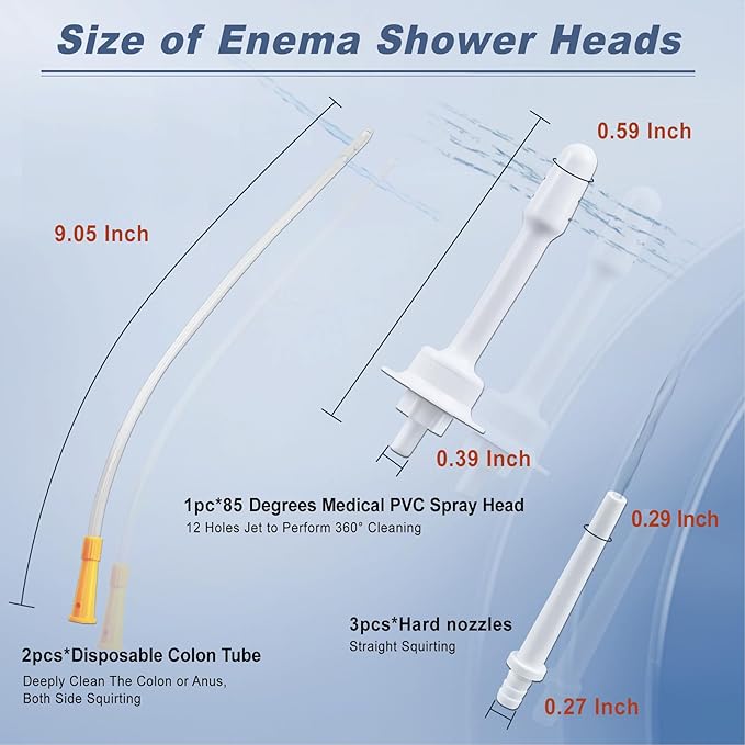 Electric Enema Bottle Set, TopQuaFocus Colon Cleanse Enema Kit for Women and Men, Feminine Care Douches with 3.96ft Silicone Hose, Automatic Organic Home Coffee Colonic Cleansing Enemas-BPA Free-StrideForce Fitness