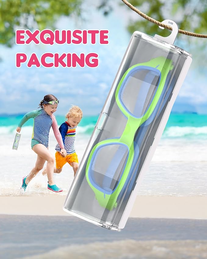 Kids Swim Goggles,Swimming Goggles for Kids 6-14, Anti-Fog UV Protection Pool Glasses for Boys Girls-StrideForce Fitness