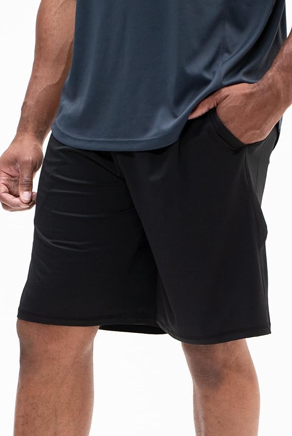 DEVOPS Men's 2-Pack Loose-Fit 10" Workout Gym Shorts with Pockets-StrideForce Fitness