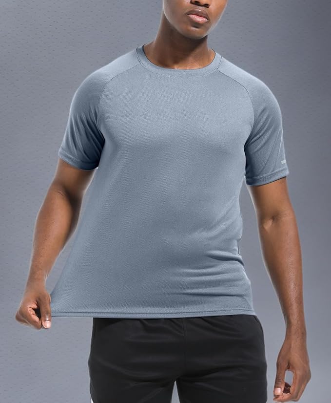 Boyzn 1, 3, 5 or 7 Pack Men's Workout Running Shirts, Dry Fit Moisture Wicking T-Shirt, Gym Athletic Short Sleeve Tee Shirts-StrideForce Fitness