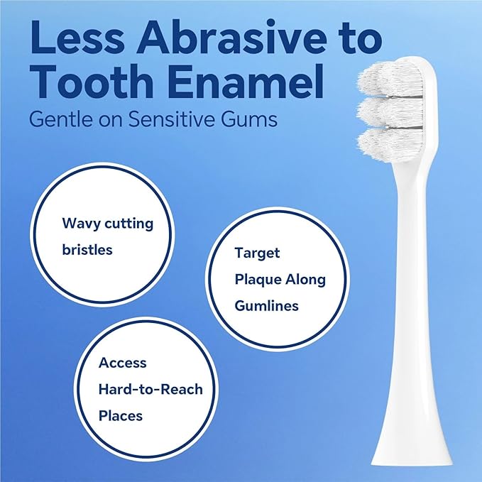 Ultra Soft Replacement Toothbrush Brush Heads Compatible for Sonicare Electric for Sensitive Teeth Gums Care(2 Pcs)