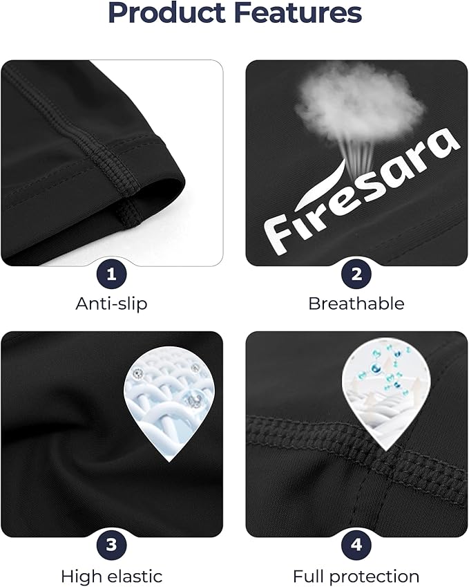 Firesara Fabric Swim Cap, High Elasticity Swimming Cap Keeps Hair Clean Breathable Fit Both Long Hair Short Hair, Swim Caps Woman Girls Men Kids One Size Hat-StrideForce Fitness