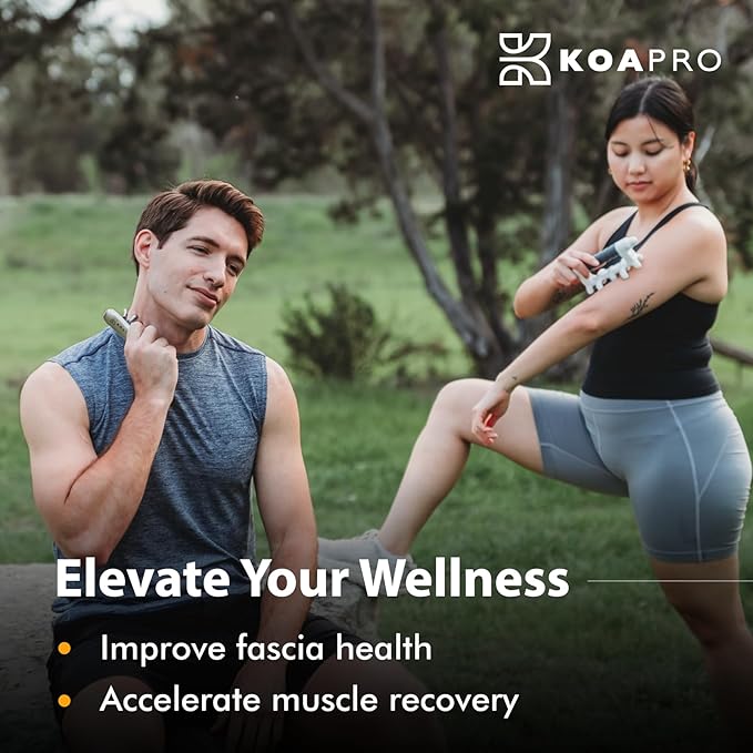 KOAPRO Facial Facia Blaster Tool for Sensitive Fascia Blasting - Face Gua Sha Tool Helps Lymphatic Drainage and Cellulite Reduction, Neck and Face Fascia Roller for Tight Skin, Deep Tissue Massager-StrideForce Fitness