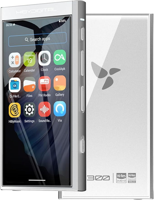 HiBy Digital M300 Android MP3 Player with Bluetooth and WiFi Streaming Player Android 13 Snapdragon 665 HiFi Audio (PCM/DSD) FM Radio Speaker Touchscreen 128GB + 2TB Expandable Storage-StrideForce Fitness