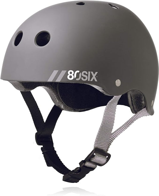 80SIX Triple Certified Multisport Helmet - Ideal for Bike, Scooter, Skateboard, Roller Skate and Inline Skate-StrideForce Fitness
