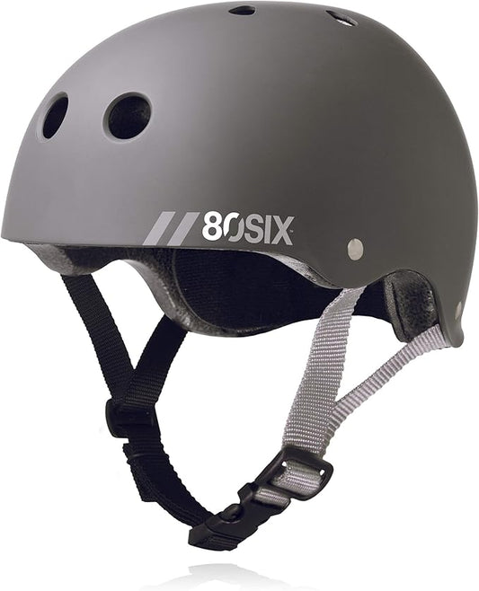 80SIX Triple Certified Multisport Helmet - Ideal for Bike, Scooter, Skateboard, Roller Skate and Inline Skate-StrideForce Fitness