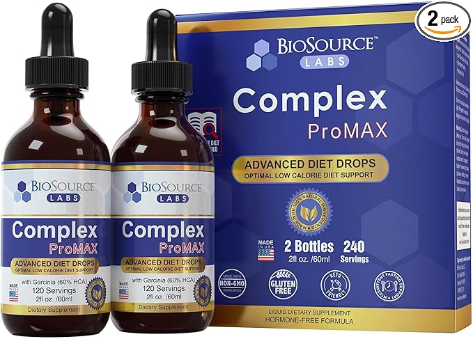Complex ProMAX Premium Diet Drops 2 oz (2 Bottle Pack) - 60 Day Supply-StrideForce Fitness