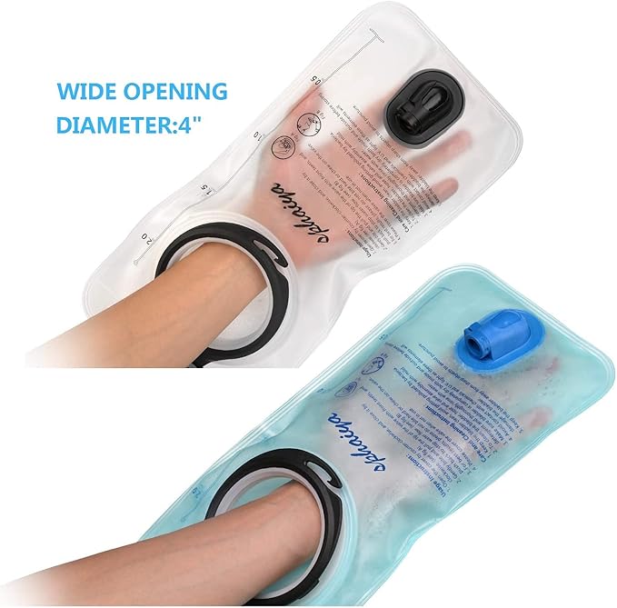 Hydration Bladder 2L-3L Water Storage Bag Reservoir,Military Hydration Pack Replacement for Hiking Biking Climbing Cycling Running Camping Backpack-StrideForce Fitness