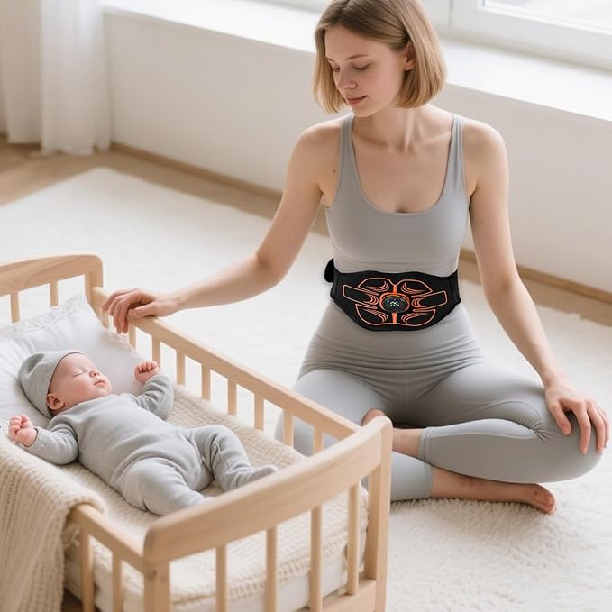 Electronic Muscle Stimulator;Abs Stimulator Muscle Machine for Abdomen/Arms,USB Rechargeble for Fitness Strength Training Workout Equipment Men and Women-StrideForce Fitness