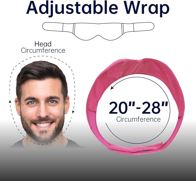 Wisdom Teeth Ice Pack Head Wrap Jaw Face Ice Pack with 4 Gel Packs for Wisdom Teeth Removal Extraction Toothache Pain Relief Facial Face Oral Surgery TMJ Tonsillectomy Recovery Cosmetic Procedure