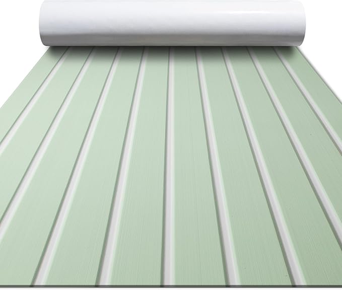 FOCEAN Boat Flooring EVA Foam Boat Decking Faux Teak Marine Flooring Boat Mat Boat Carpet Sheet for Motorboat RV Yacht Kayak Surfboard, 94.5"x 47.2"/35.4"/23.6"/15.7"-StrideForce Fitness