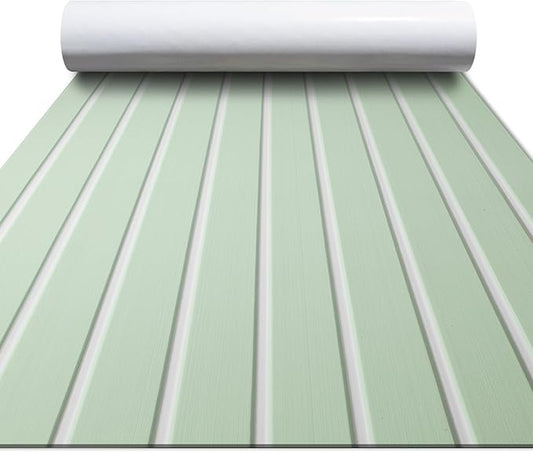 FOCEAN Boat Flooring EVA Foam Boat Decking Faux Teak Marine Flooring Boat Mat Boat Carpet Sheet for Motorboat RV Yacht Kayak Surfboard, 94.5"x 47.2"/35.4"/23.6"/15.7"-StrideForce Fitness