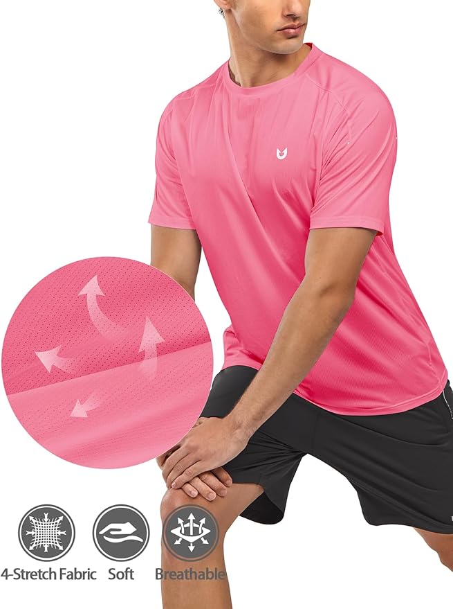 NORTHYARD Men's Athletic Running T-Shirts Quick Dry Workout Shirts Short-Sleeve Sports Gym Tee Tops Performance Activewear-StrideForce Fitness