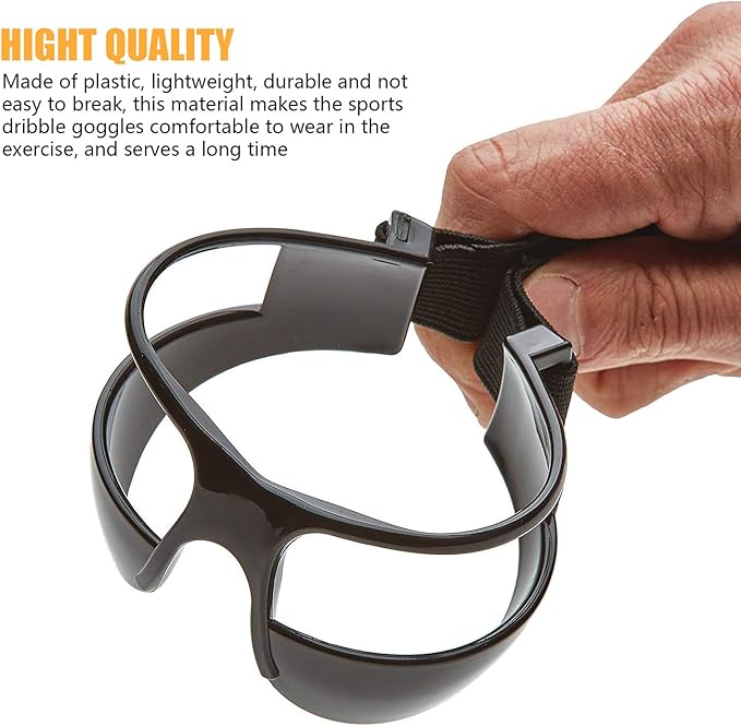 10 Pcs Basketball Goggles Dribble Dribbling Specs Professional Basketball Training Aid,Adjustable Elastic Strap Safety Eyewear Goggles for Kids Adult Youngster Adolescent Golf Rugby Soccer-StrideForce Fitness