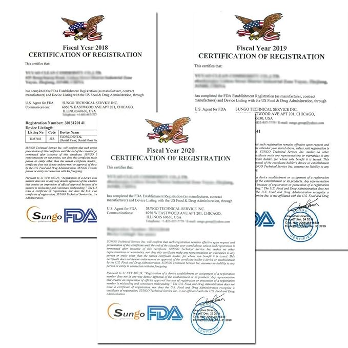 Dental Floss, FAMILIFE Unwaxed Dental Floss Picks Unflavored Fluoride Free Back Teeth Toothpicks Flossing Flossers Threaders Sticks with 4 Travel Handy Cases 120 Count