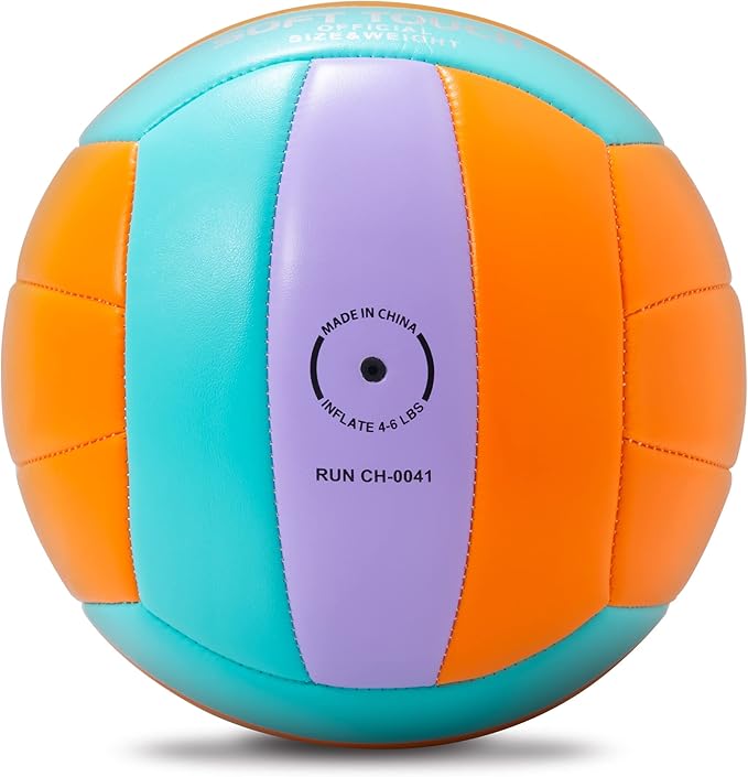 Beach Volleyball Official Size 5 Soft Waterproof Volleyball Sand Sports PU Ball for Indoor, Outdoor, Pool, Gym, Training-StrideForce Fitness