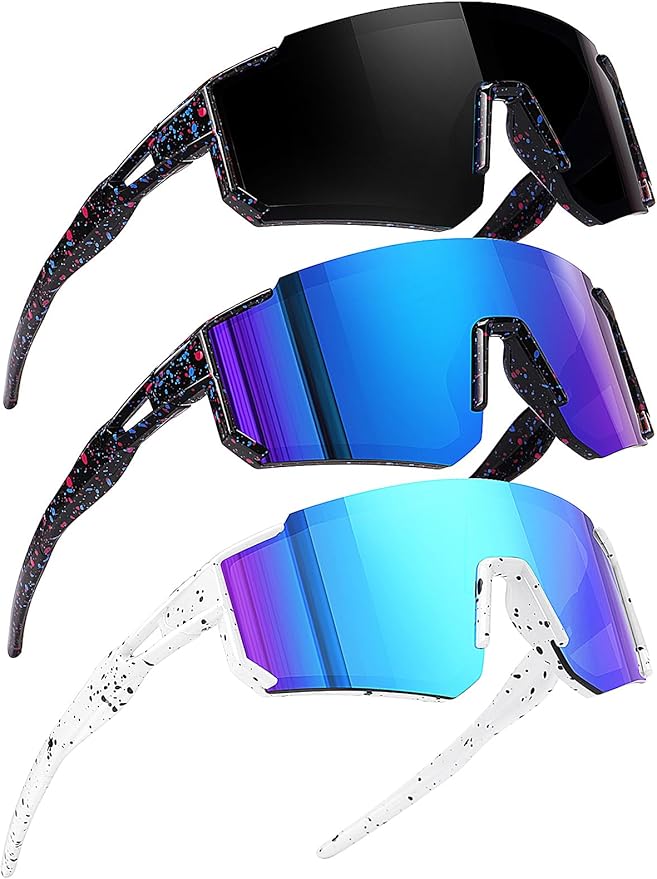 Youth Baseball Sunglasses Kids Sports Sunglasses for Boys Girls Softball Cycling Glasses UV400 Protection-StrideForce Fitness