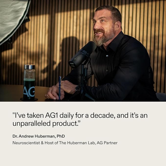 AG1 Athletic Greens Greens Powder Supplement, Improve Gut Health, Multivitamin, Probiotic, Gluten Free, Vegan and Keto Friendly, 75 Vitamins (Travel Packs, 15 Count) - Classic Formula-StrideForce Fitness