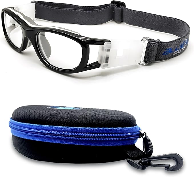 BLUE CUT Safety Basketball Goggles For Kids for Outdoor Sports Activities Anti Fog Replaceable to Prescription Lenses-StrideForce Fitness