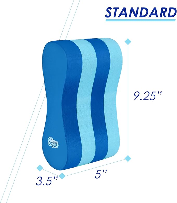 Sunlite Sports EVA 5-Layer Pull Buoy Leg Float - Pool Training Aid, Legs and HIPS Support for Adults, Kids, and Beginners, for Swimming Stroke-StrideForce Fitness