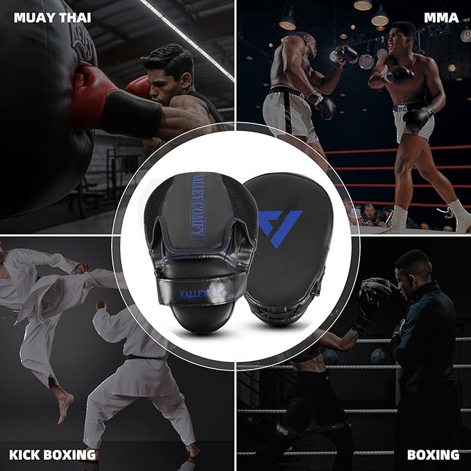 Valleycomfy Boxing Punching Mitts,Boxing Pads Mitts for Men,Ideal for Boxing Training,Kickboxing,Martial Arts-StrideForce Fitness