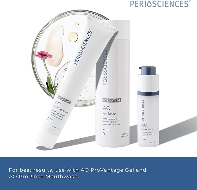 PerioSciences AO ProToothpaste Hydrating with Nano Hydroxyapatite 3 fl oz / 90ml - Pack of 2