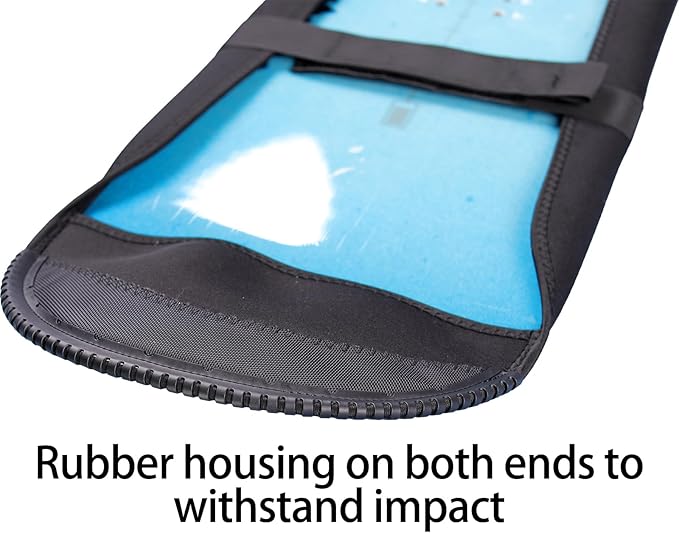 Snowboard Cover Sleeve Case, Snowboard Sleeve Bag Adjustable Soft Cover with Shoulder Strap Bag with Binding-StrideForce Fitness