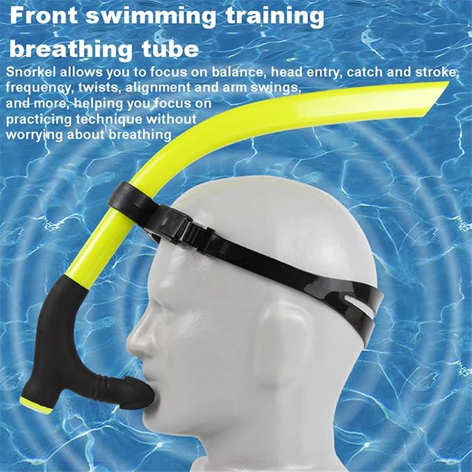 Snorkel Swim Training Practice Freestyle Learn to Swim for Pool Swimming and Open Water Snorkeling-StrideForce Fitness