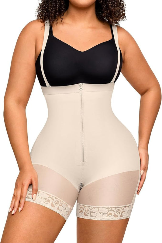 FeelinGirl Faja Body Shaper Tummy Control Shapewear for Women Butt Lifter Post Surgery Fajas Postparto Para Mujer-StrideForce Fitness