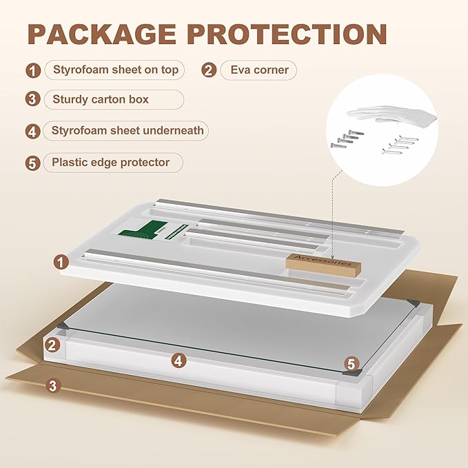 Hasipu Home Gym Mirror 83" L x 39" W - 1PC Large Full Body Mirror for Yoga, Wall-Mounted Mirrors for Fitness, Garage, Dance Studio, 0.16in Tempered Glass Frameless-StrideForce Fitness