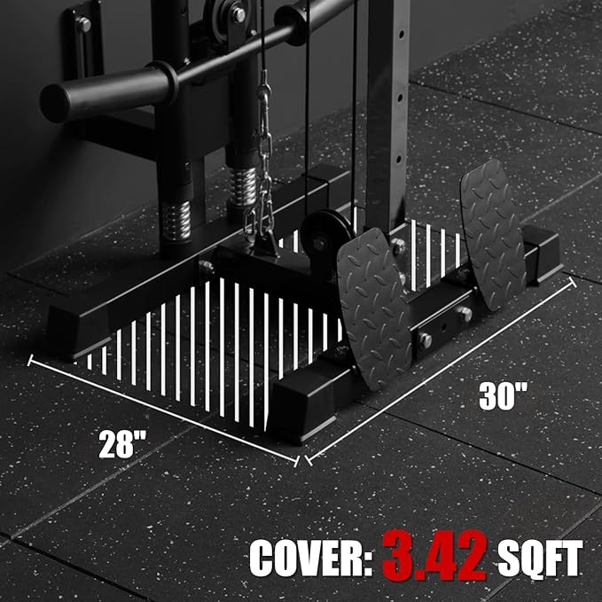 ER KANG Wall Mount Cable Station, Cable Crossover Machine with 18 Positions Dual Pulley System for Home Gym Fitness Equipment-StrideForce Fitness