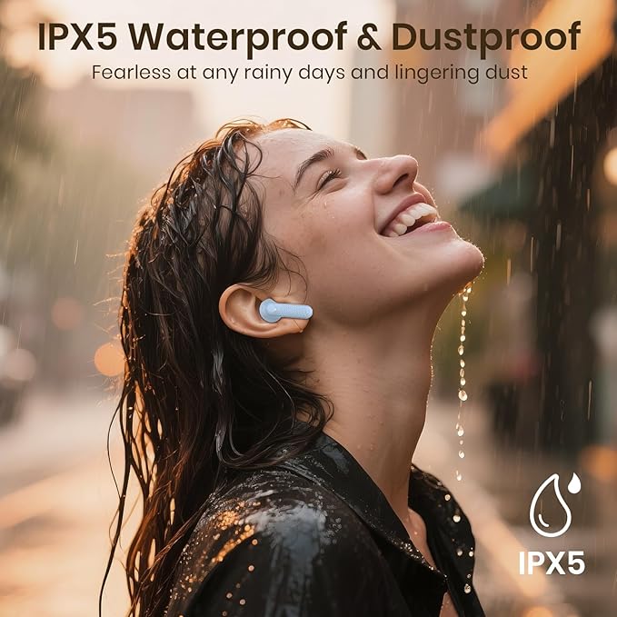 Wireless Earbuds 2025 Bluetooth Headphones 100H Playtime Ear Buds in-Ear Bluetooth Earbuds 5.4 Headphones Deep Bass Stereo Active Noise Cancelling IP5 Waterproof Earphones for Android iOS-StrideForce Fitness
