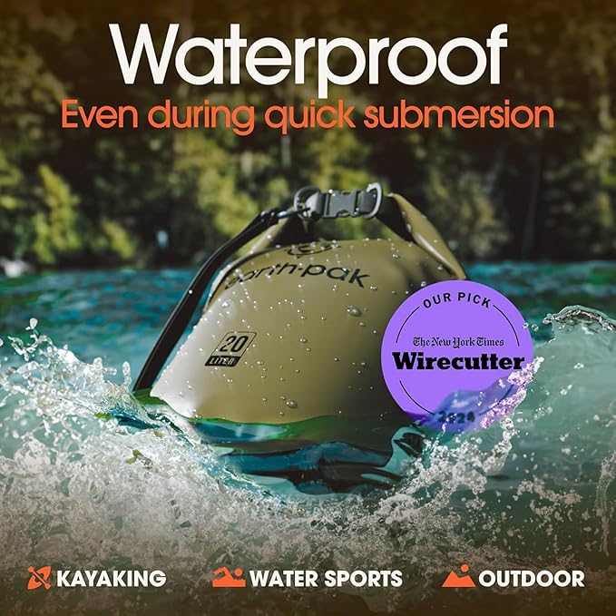 Earth Pak Waterproof Dry Bag - Roll Top Waterproof Backpack Sack Keeps Gear Dry for Kayak with Waterproof Phone Case-StrideForce Fitness