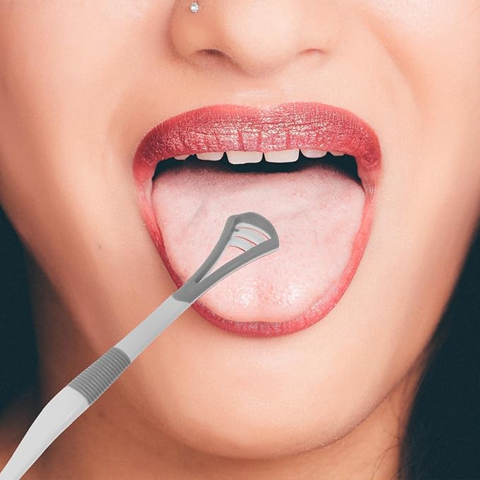 Ciieeo Silicone Tongue Scraper Toothbrush Set 8pcs Soft Bristles Dual-Head Toothbrush with Tongue Cleaner for Adults Travel Oral Care Tool