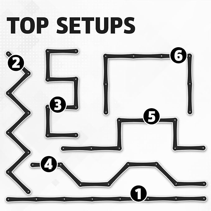 The Snake Trainer - Lightweight Stickhandling Training Tool - Hockey Training Equipment for Puck Control, Reaction Time and Coordination - Portable, Durable and Adjustable-StrideForce Fitness