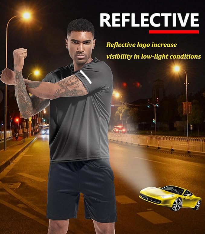 Boyzn 1, 3, 5 or 7 Pack Men's Workout Running Shirts, Dry Fit Moisture Wicking T-Shirt, Gym Athletic Short Sleeve Tee Shirts-StrideForce Fitness