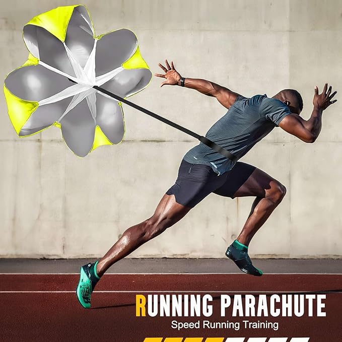 Agility Ladder, Soccer Training Equipment Set, 4 Agility Hurdles, 20ft Speed Ladder, Running Parachute, 12 Football Cones, Jump Rope | Soccer Basketball Athletes Speed Training-StrideForce Fitness