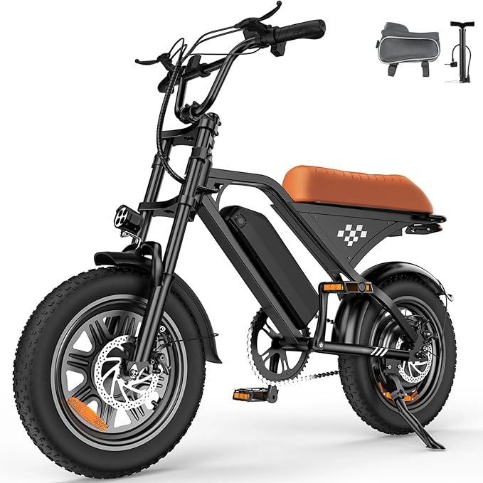 Electric Bike for Adults,Peak 1000W/1500W Motor,20/28MPH 55-150Mile ebikes for Adults with 10.4AH/13AH/26AH Battery,20" Fat Tire Electric Dirt Bike Commuting Off Road Ebike, UL2849-StrideForce Fitness