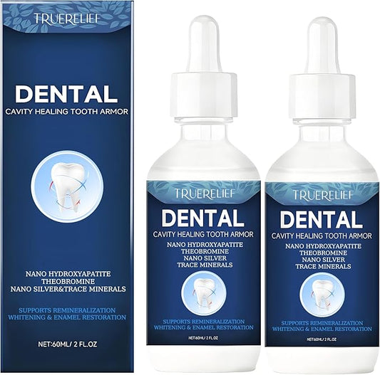 Advanced Enamel Repair Liquid to Support Cavity Repair & Remineralization, Strengthens Teeth and Helps Shield Against Early Cavities, Transparent Daily Dental Care Solution. (02)