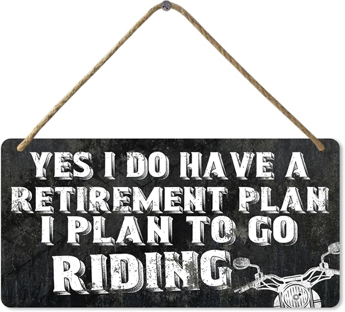 Motorcycle Sign Motorcycle Gifts Man Cave Plaques Motorcycle Signs Garage Gifts For Dad Motorcycle Decor Motorcycle Accessories Men Gifts For Dad Grandad Brother Retirement Gifts Motorcycle Lovers 6" X 12"-StrideForce Fitness