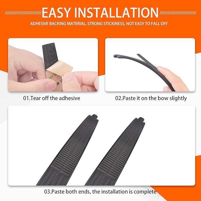 Archery Limb Silencers Recurve Bow Stabilizer Limb Dampener,1 Pair-StrideForce Fitness