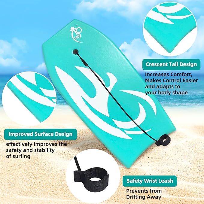 Body Board Lightweight with EPS Core-StrideForce Fitness