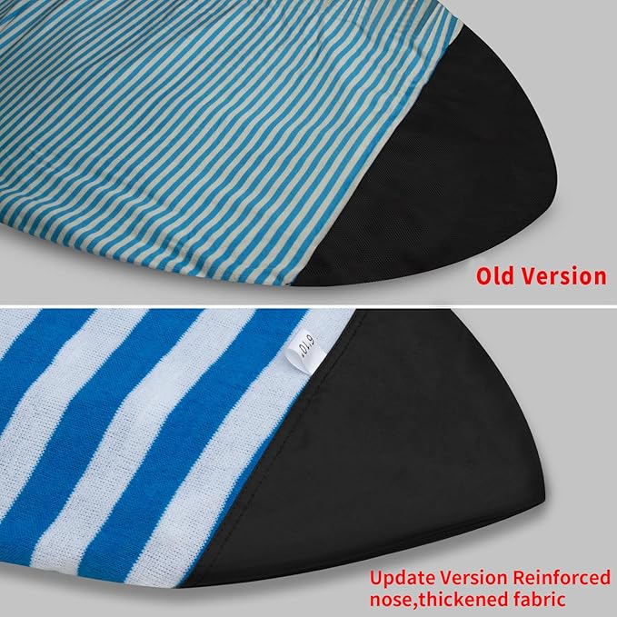 UCEDER Surfboard Sock Cover,Lightweight Stretch Board Bag for Sun Protection,Foldable Surfboard Sock Sleeve Perfect for Travel and Transportation-StrideForce Fitness