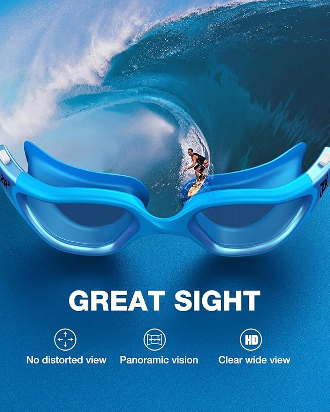 ZIONOR Swim Goggles, G1 MAX Polarized Anti-Fog Swimming Goggles for Men Women-StrideForce Fitness